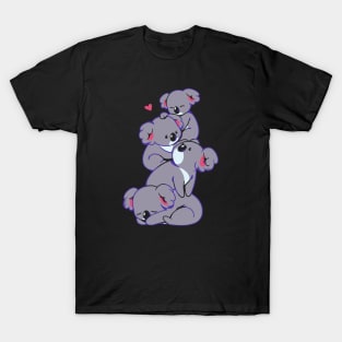 Kawaii Koala Pile by Tobe Fonseca T-Shirt